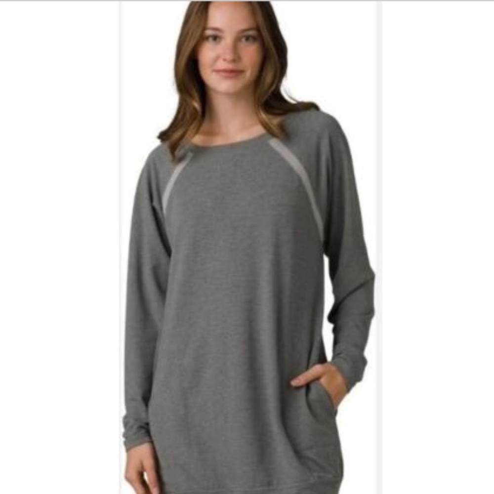 Prana Rosie‎ Dress, Ashy Grey, XS NWT